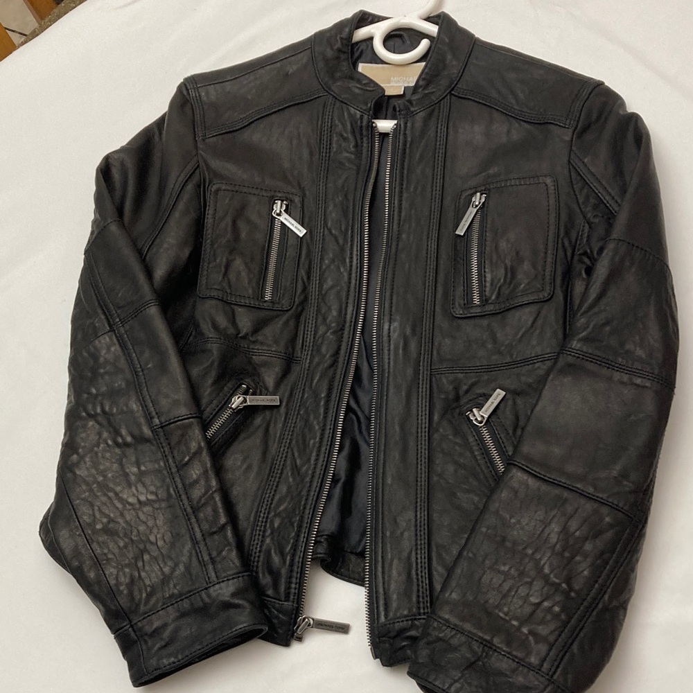 Michael Kors Black Leather Jacket